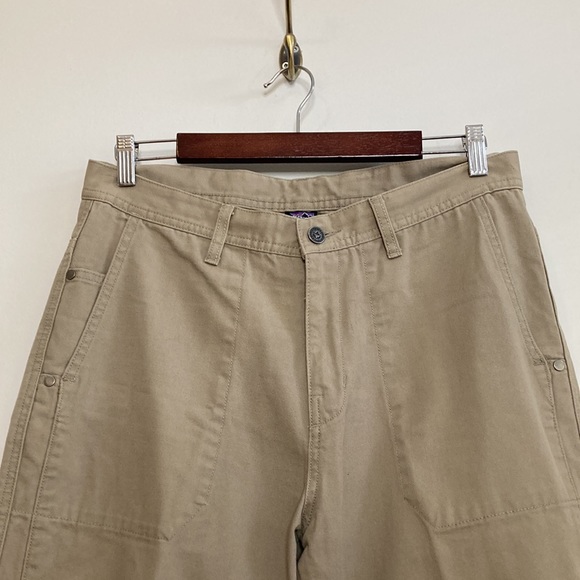Patagonia Pants Mens 32 x 29 Beige Straight Leg Organic Cotton Canvas Workwear - Picture 3 of 13